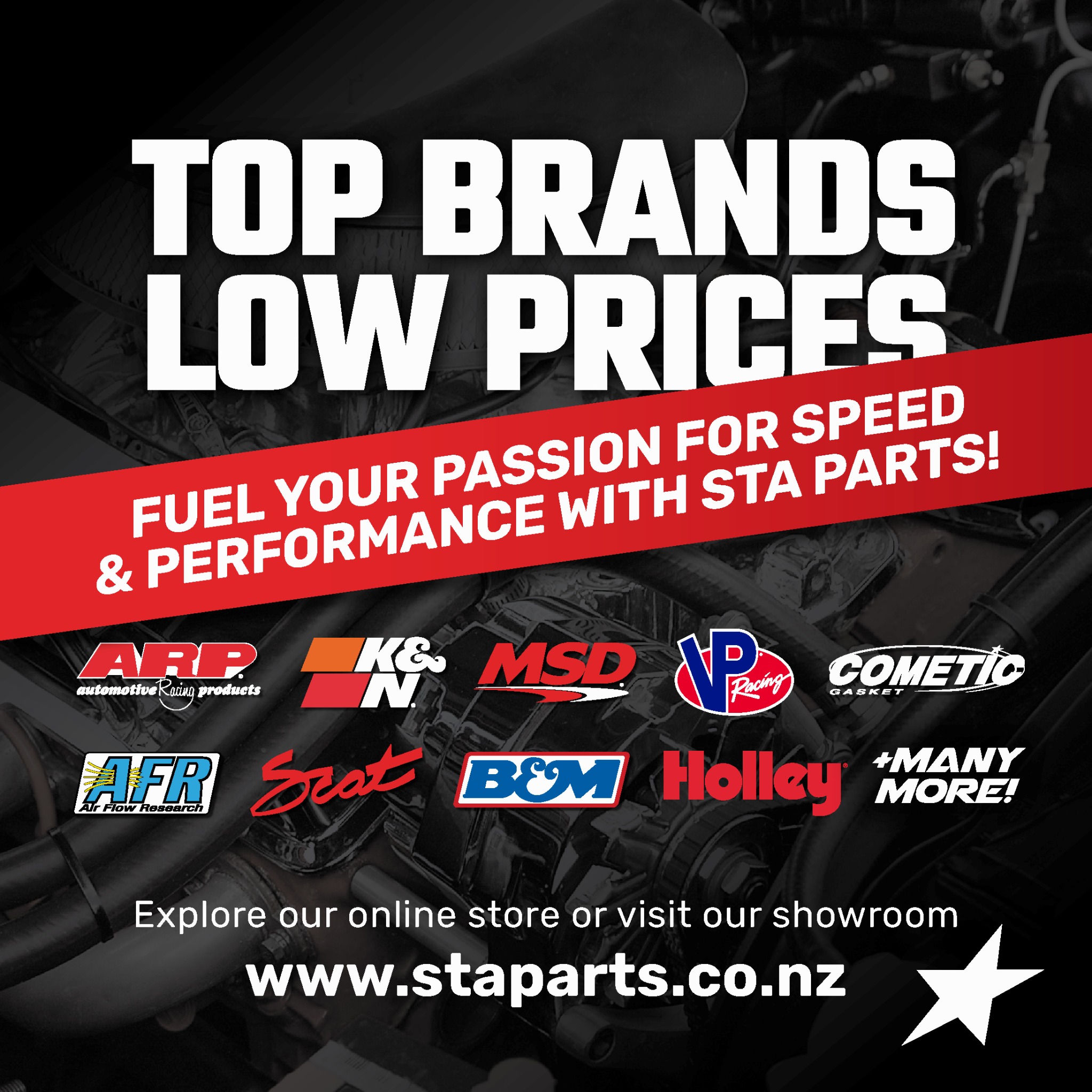 STA Parts Ltd (Segedin Truck & Auto Parts Ltd) Facebook ad: Buy from NZ’s trusted aftermarket performance parts experts…