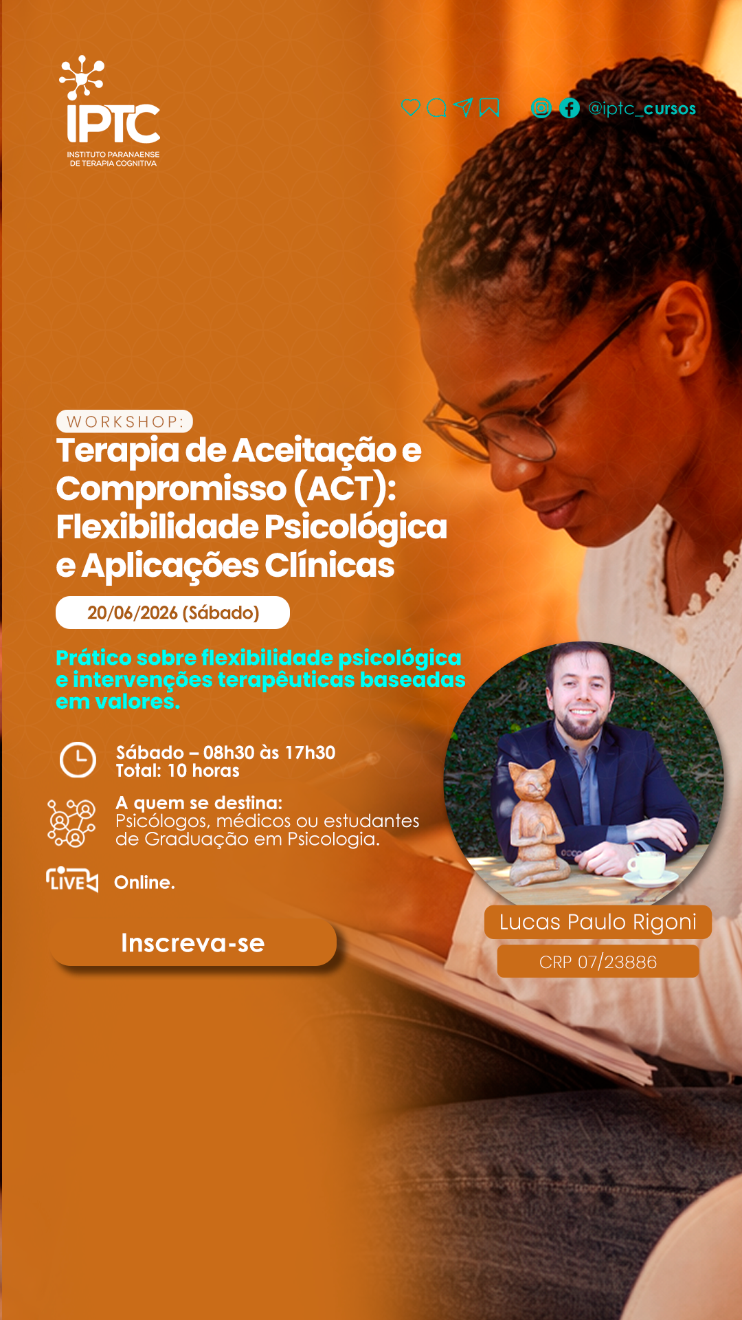 IPTC - Instituto Paranaense de Terapia Cognitiva Facebook ad from Apr 10, 2026