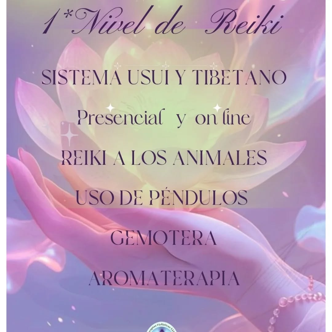 Terapias Holisticas lvc Facebook ad: * En este curso de Reiki nivel I…