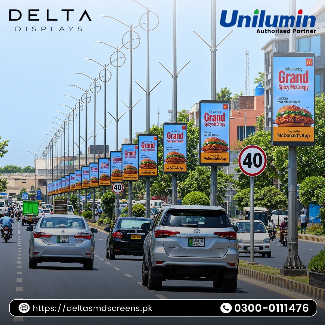 Delta Displays Facebook ad: Upgrade Your Visual Experience with Delta Displays!