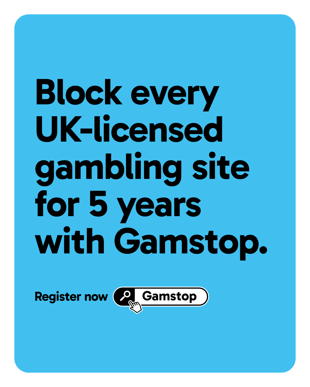 Gamstop Facebook ad