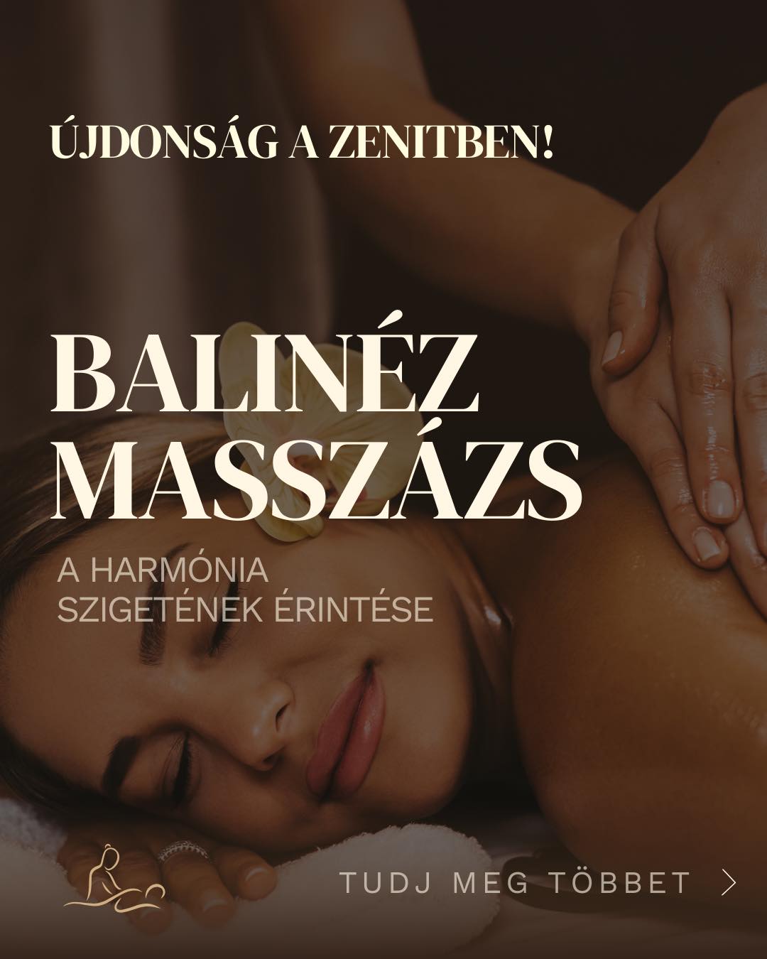 Zenit Thai Massage & Aroma Salon Facebook ad: Merülj el Bali békéjében Nálunk, a Zenitben.