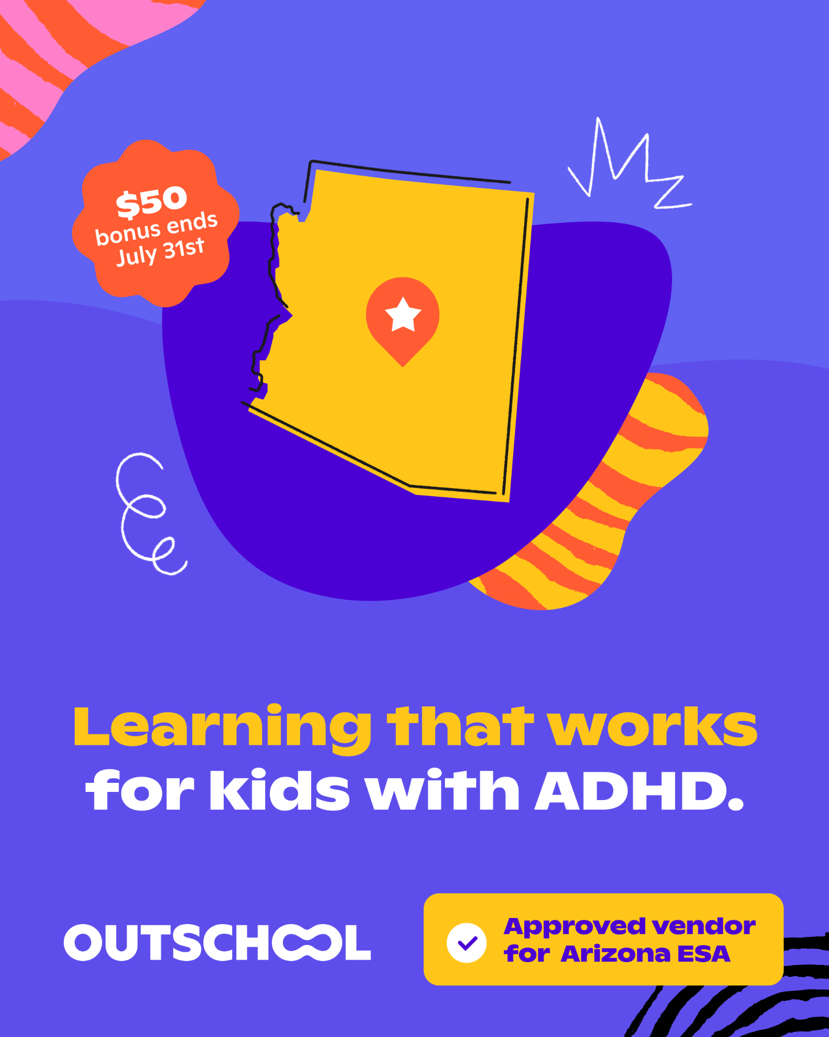 Outschool Facebook ad