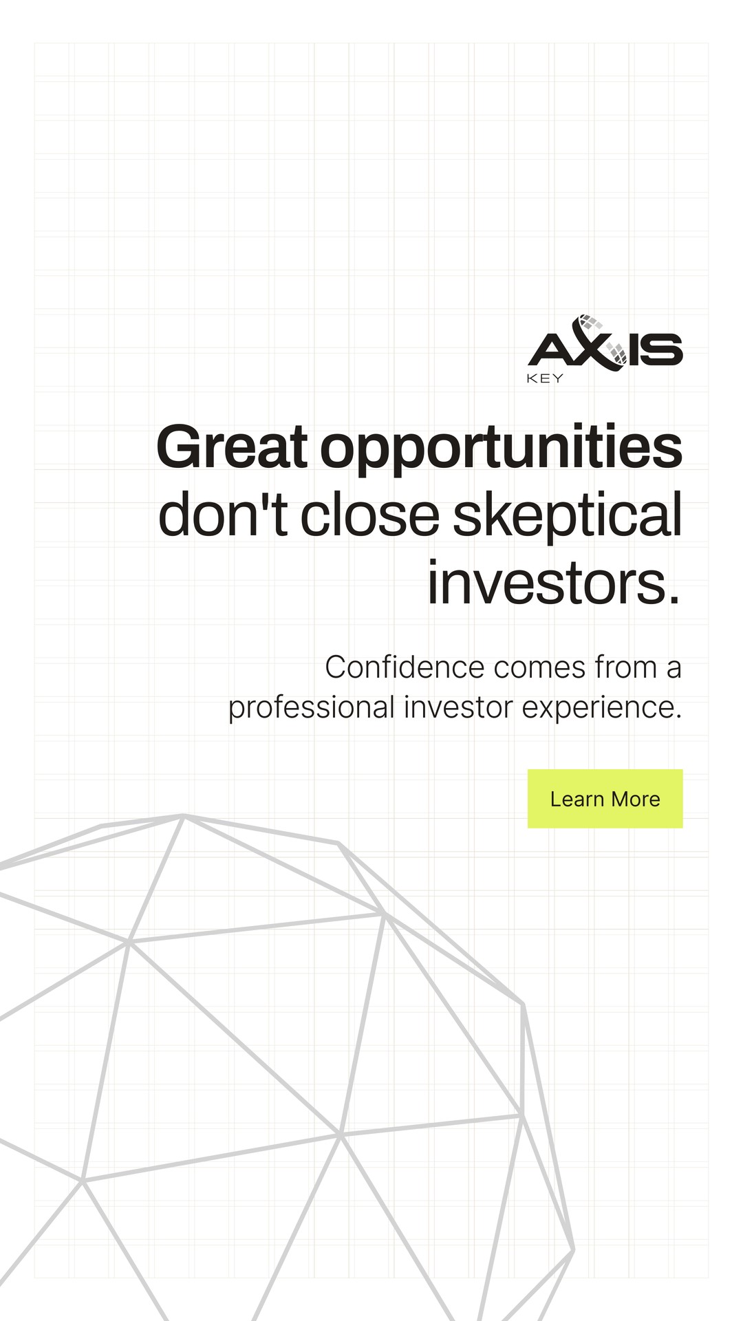 AxisKey Facebook ad: Manage Your Fund Like the Institutions Do