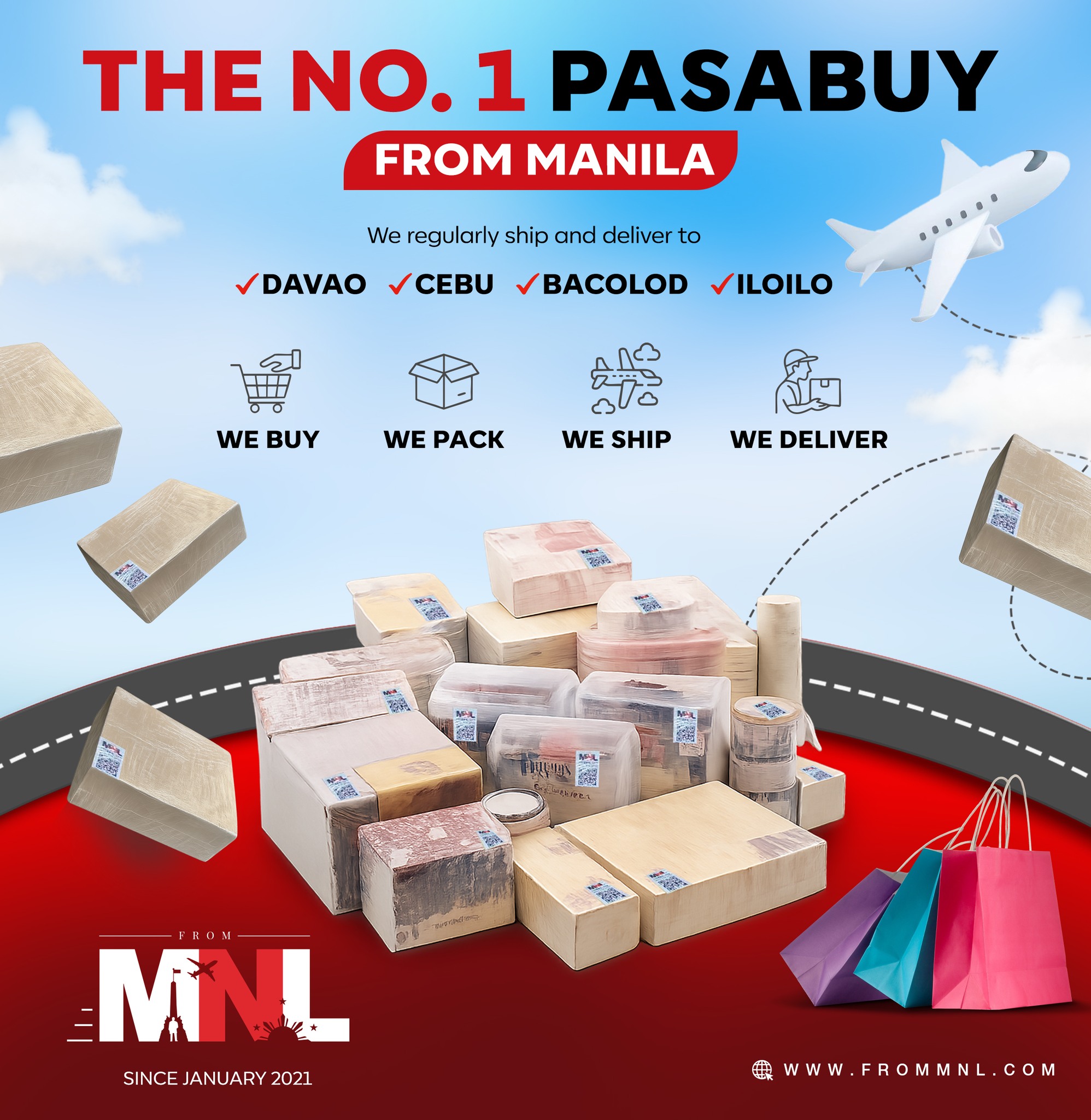From MNL Facebook ad: From Manila all the way to Bacolod!