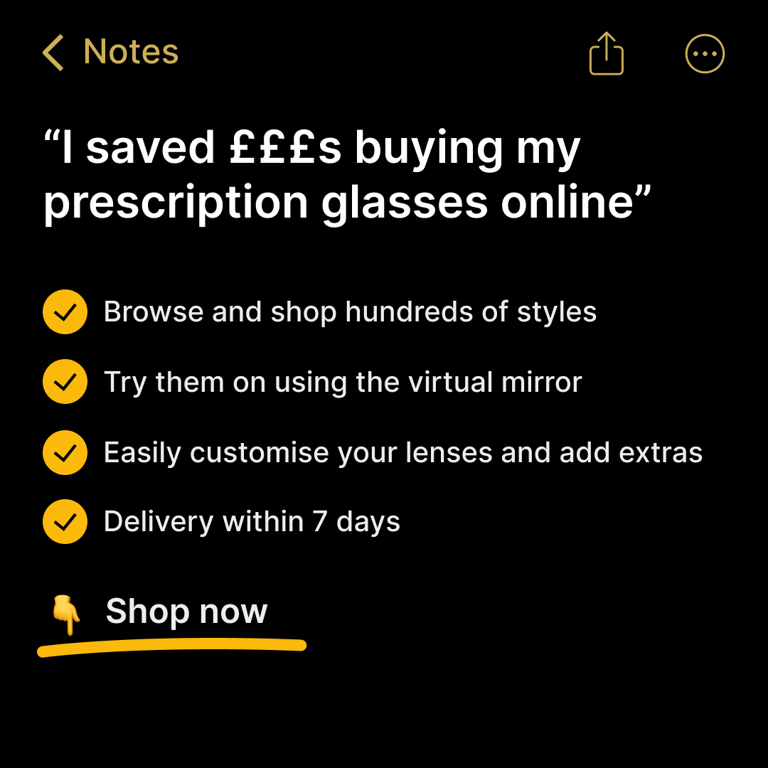 Glasses2you UK Facebook ad