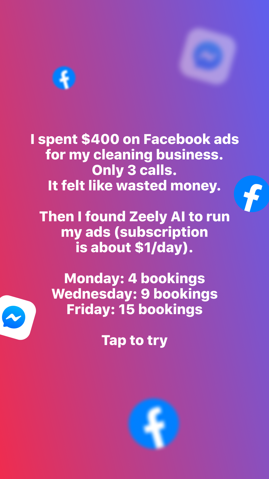 Zeely Facebook ad