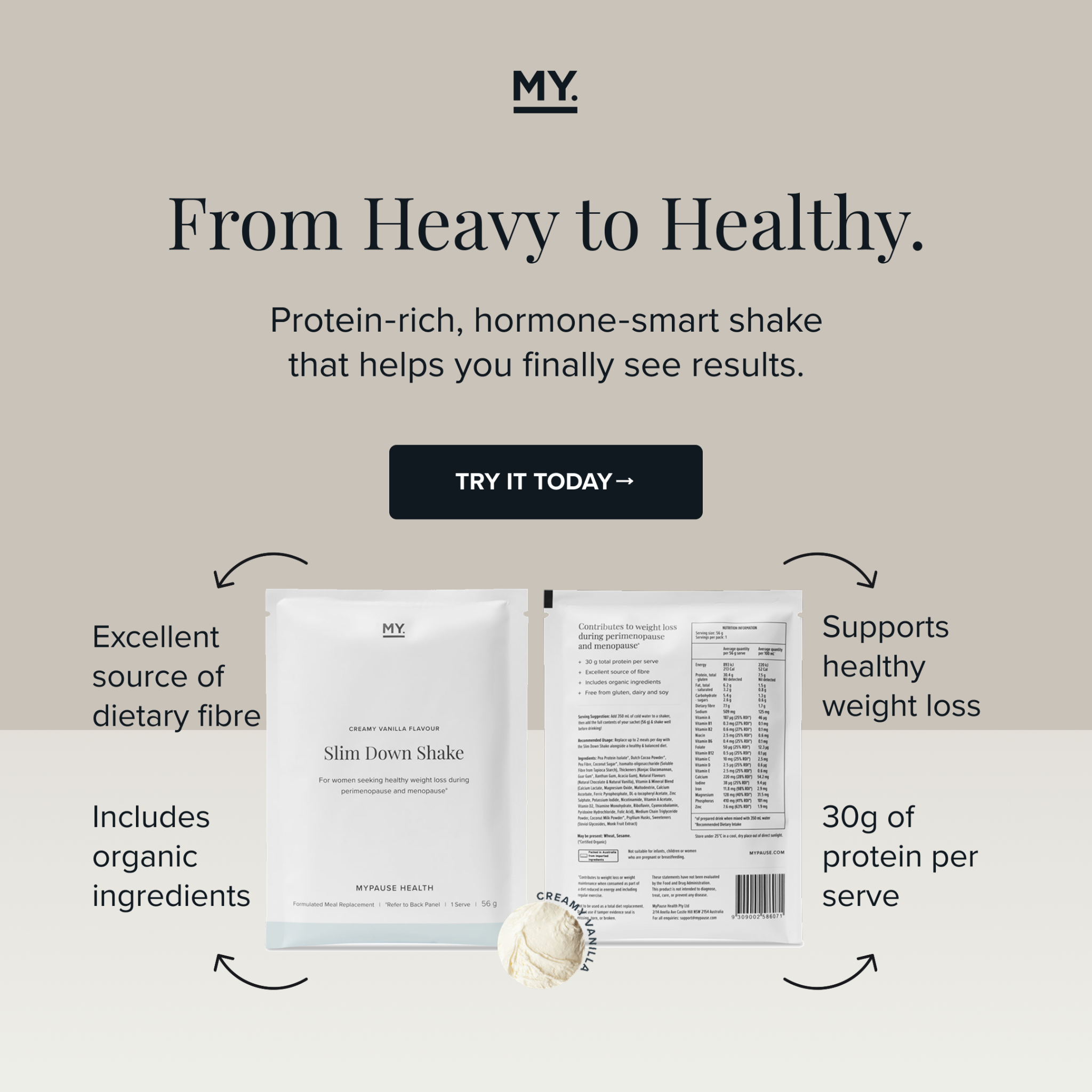 MyPause Health Facebook ad