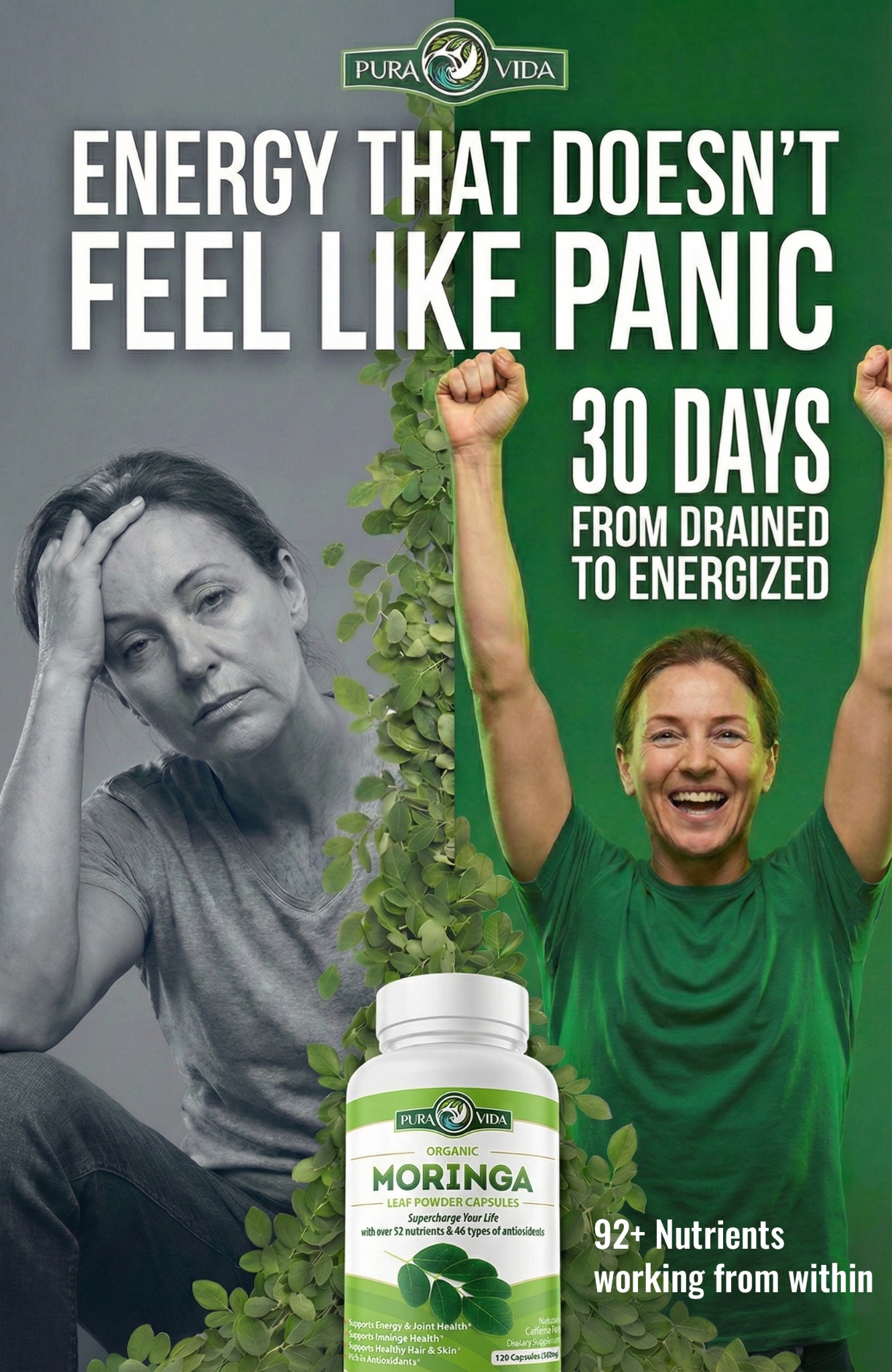 Pura Vida Moringa Facebook ad