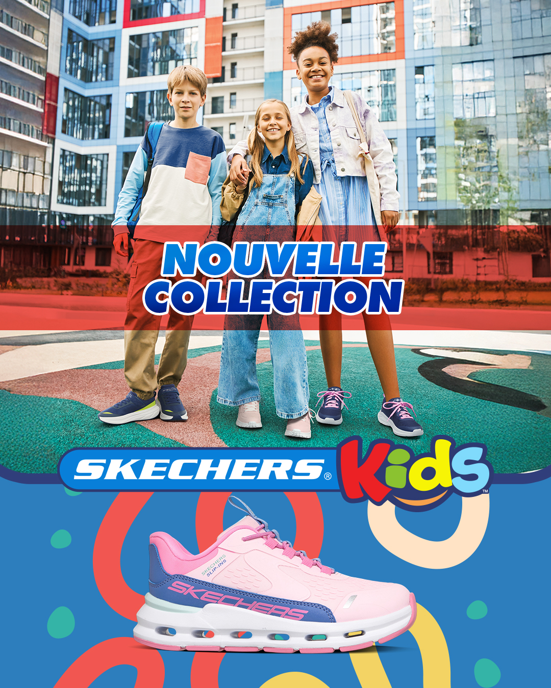 SKECHERS Facebook ad: Découvrez dès maintenant la nouvelle collection Skechers…