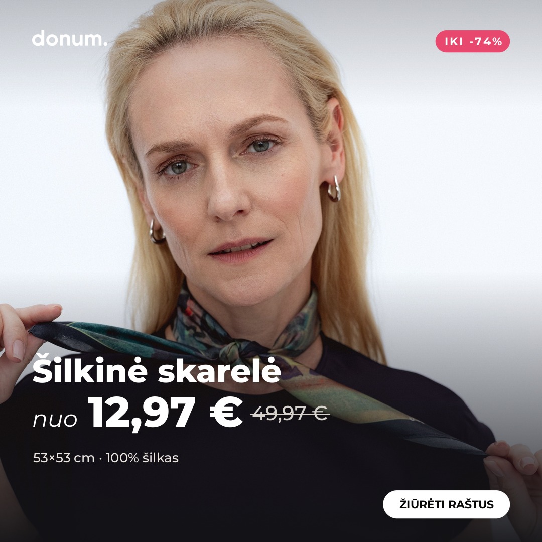 donum. Facebook ad: Šilkas nuo 12,97 €