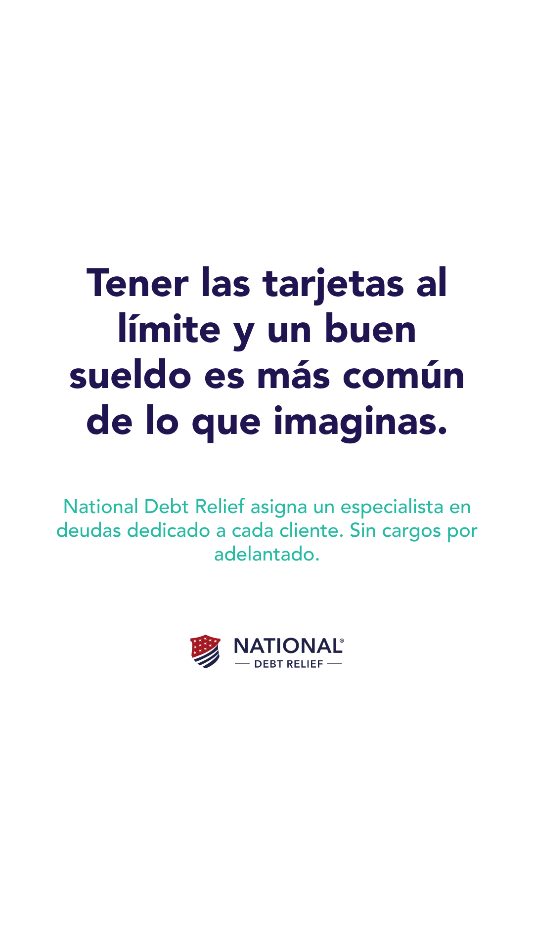 National Debt Relief Facebook ad