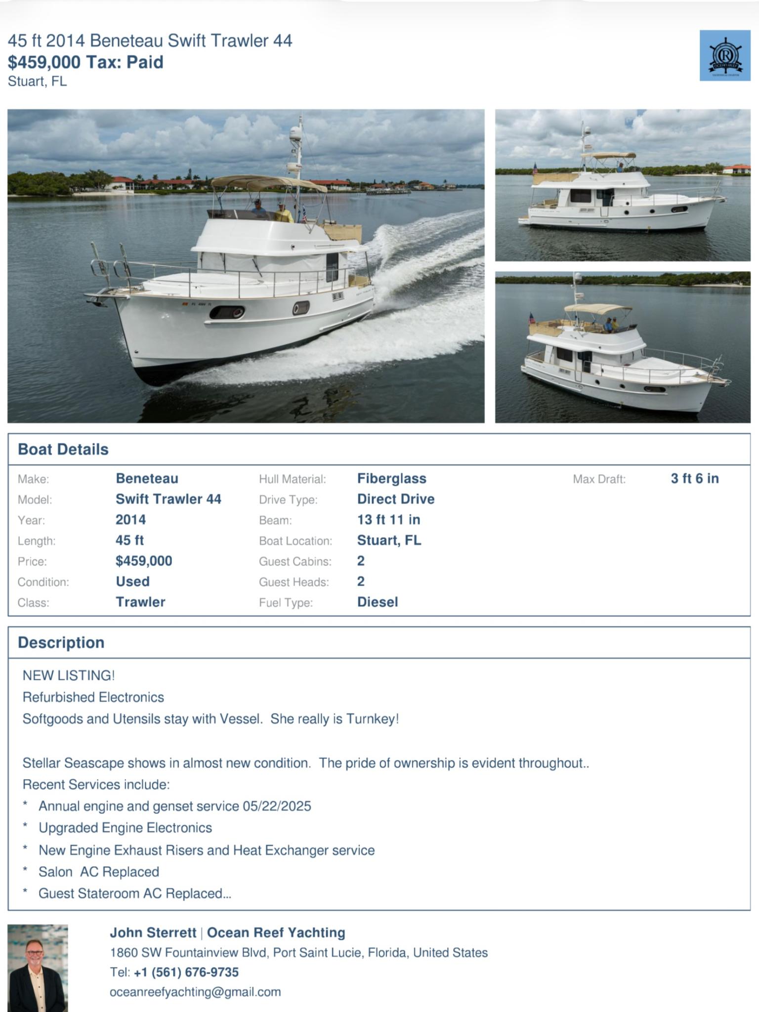 Ocean Reef Yachting & Charters Facebook ad: Ready to GO!