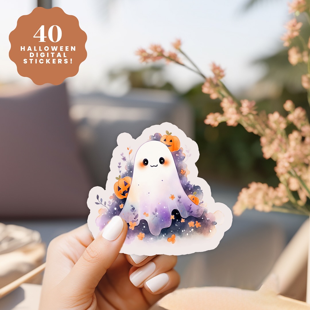 The Premade Shop Facebook ad: Add some spooky cuteness to your Halloween projects!
