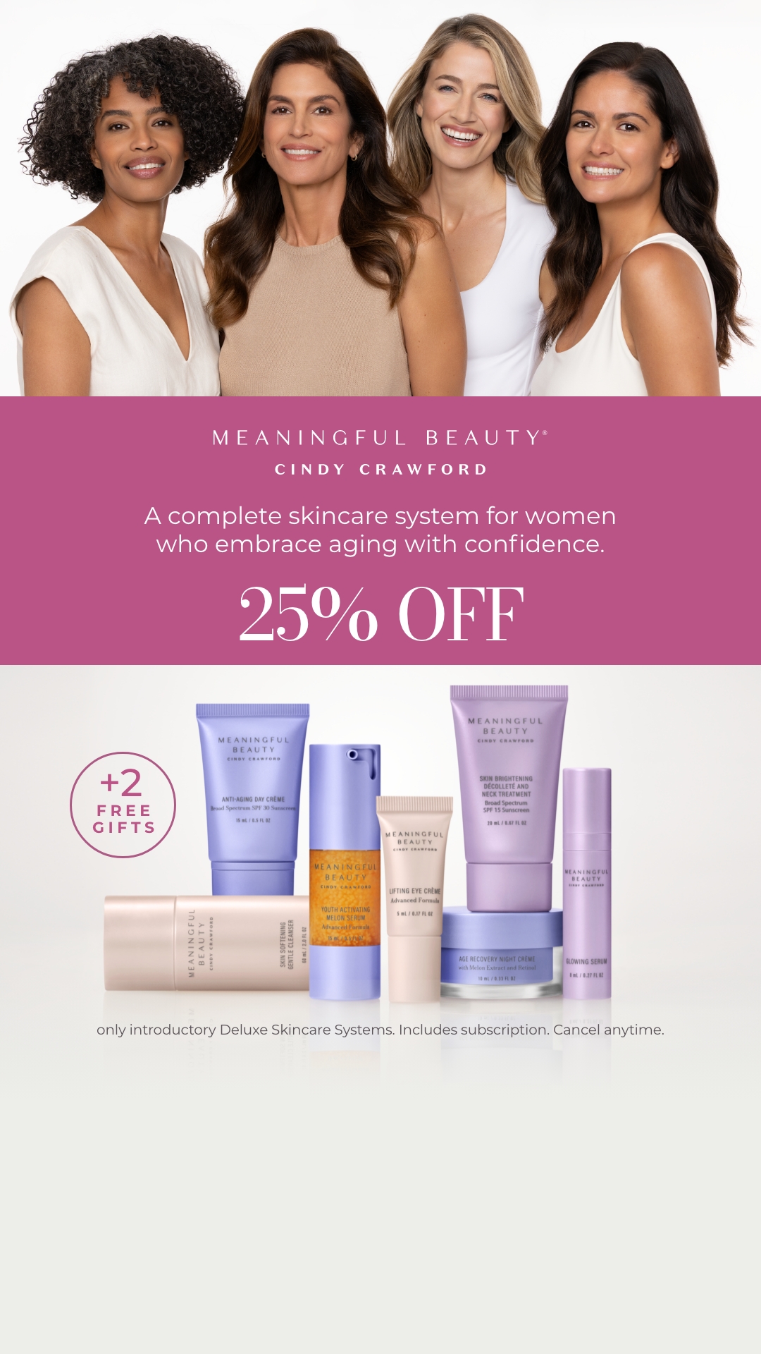 Meaningful Beauty Facebook ad