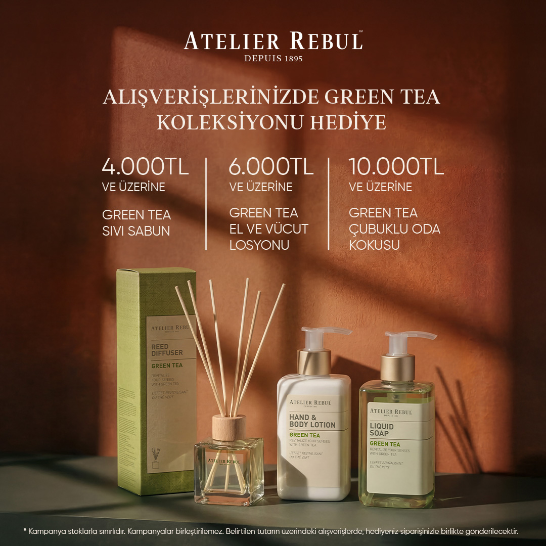 Atelier Rebul Facebook ad: Green Tea Koleksiyonu’ndan özel hediyeler