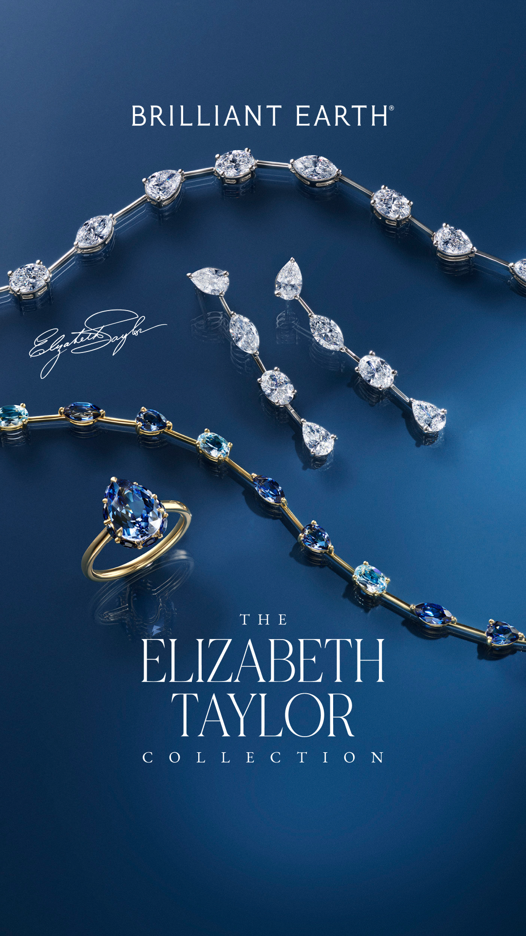 Brilliant Earth Facebook ad: The Elizabeth Taylor Collection