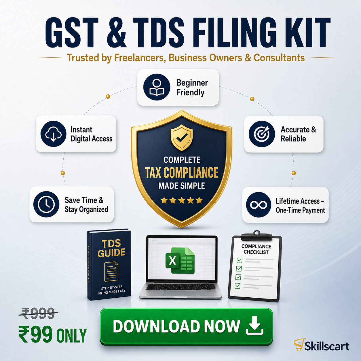 Skills Cart Facebook ad: 9 Resources, Sirf ₹99 Mein