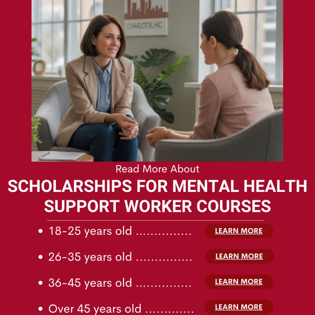 Global EduLife Facebook ad: Learn About Mental Health Support Worker Courses