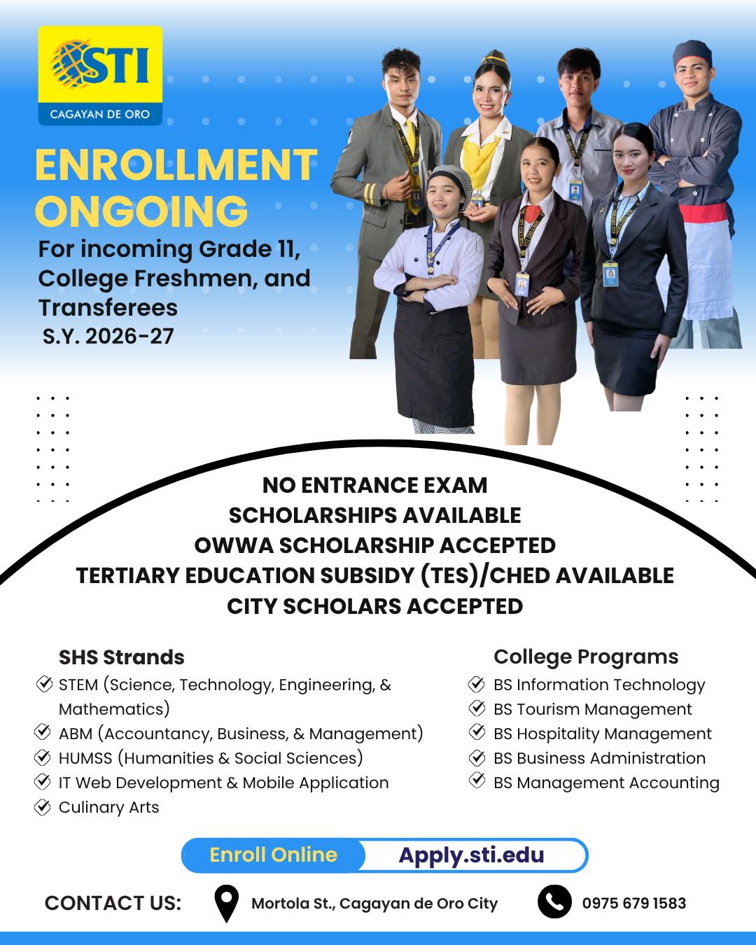 STI College Cagayan de Oro Facebook ad