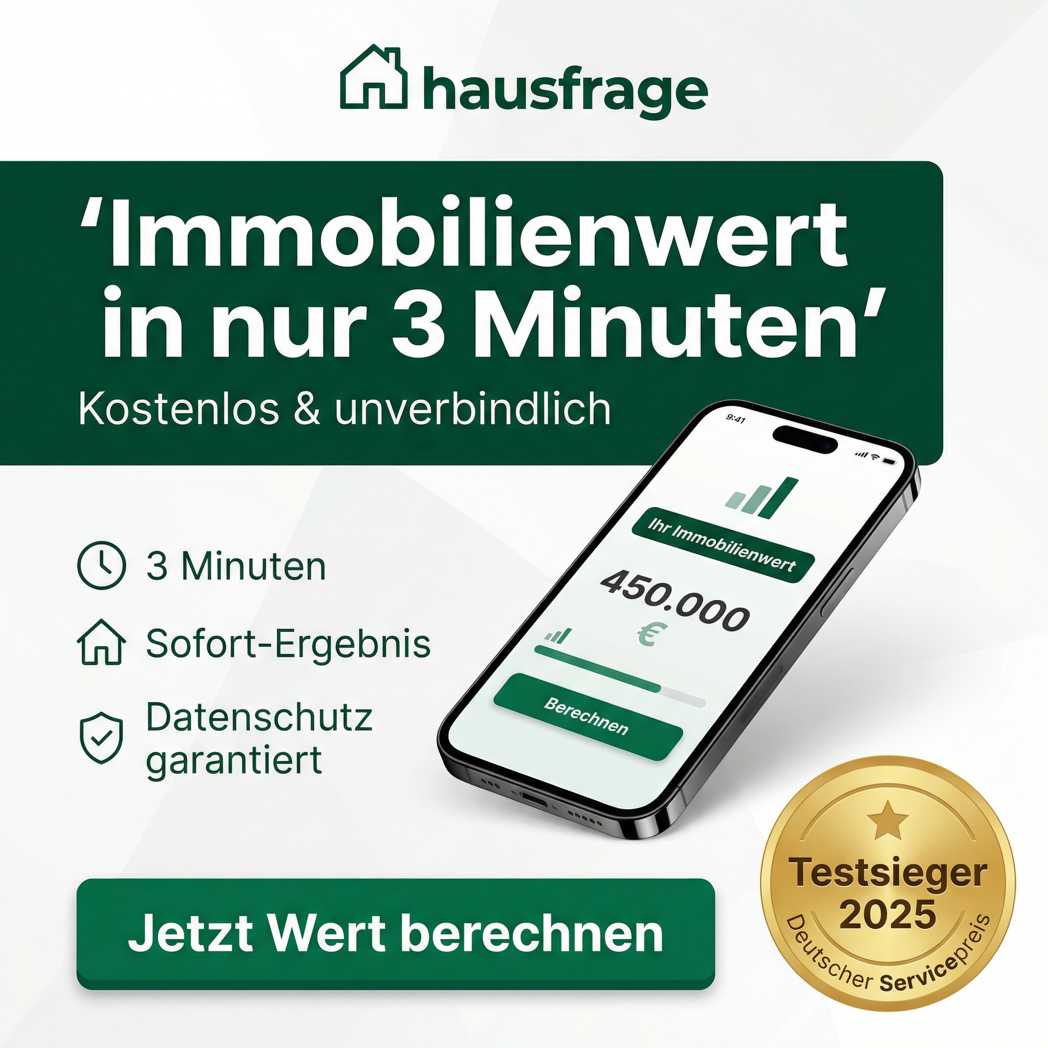 Hausfrage Facebook ad