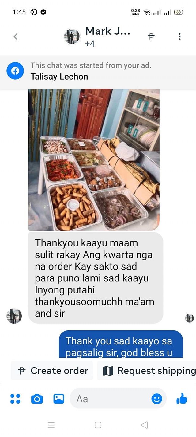 Talisay lechon Facebook ad: FREE DELIVERY for SELECTED AREA only