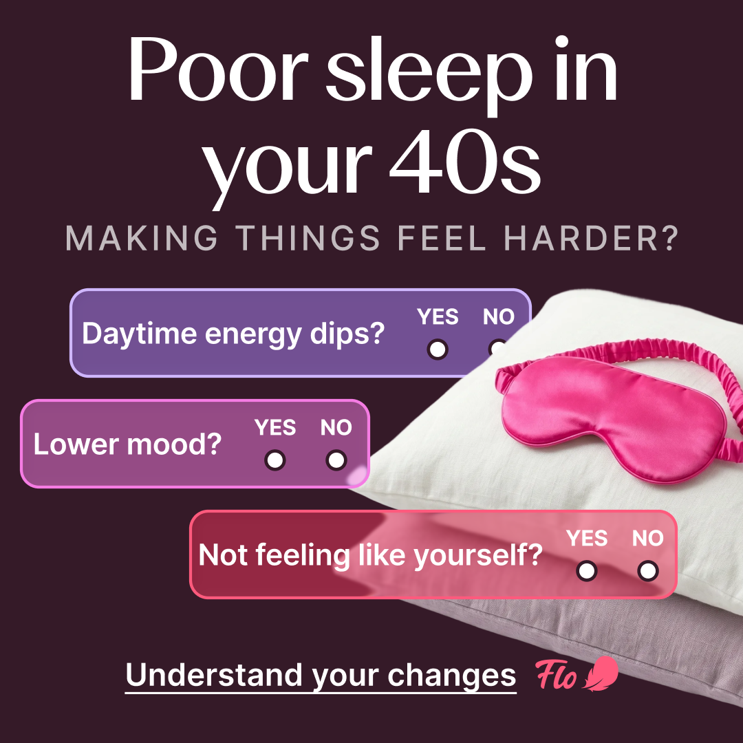 Flo Health App Facebook ad: Try Flo and never look back