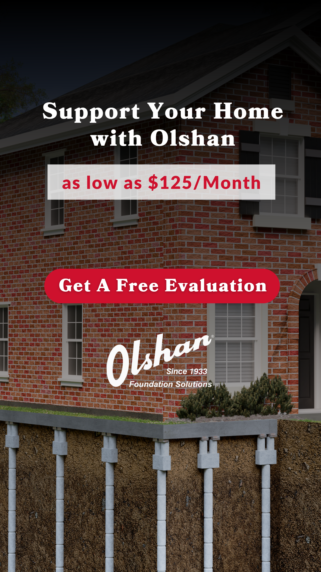 Olshan Foundation Repair Facebook ad