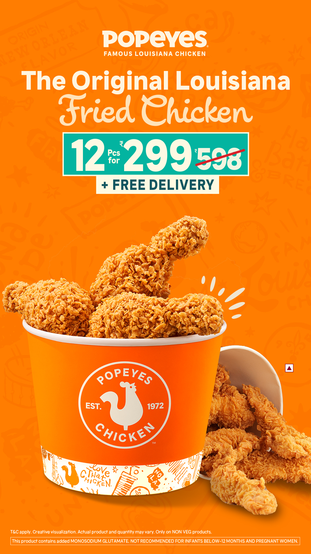 Popeyes India Facebook ad