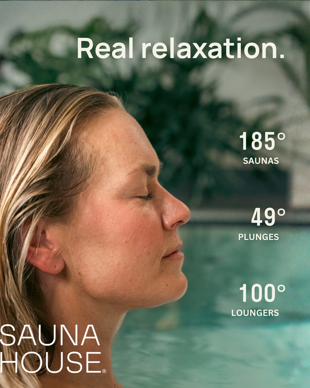 Sauna House Knoxville Facebook ad: Built for slowing down