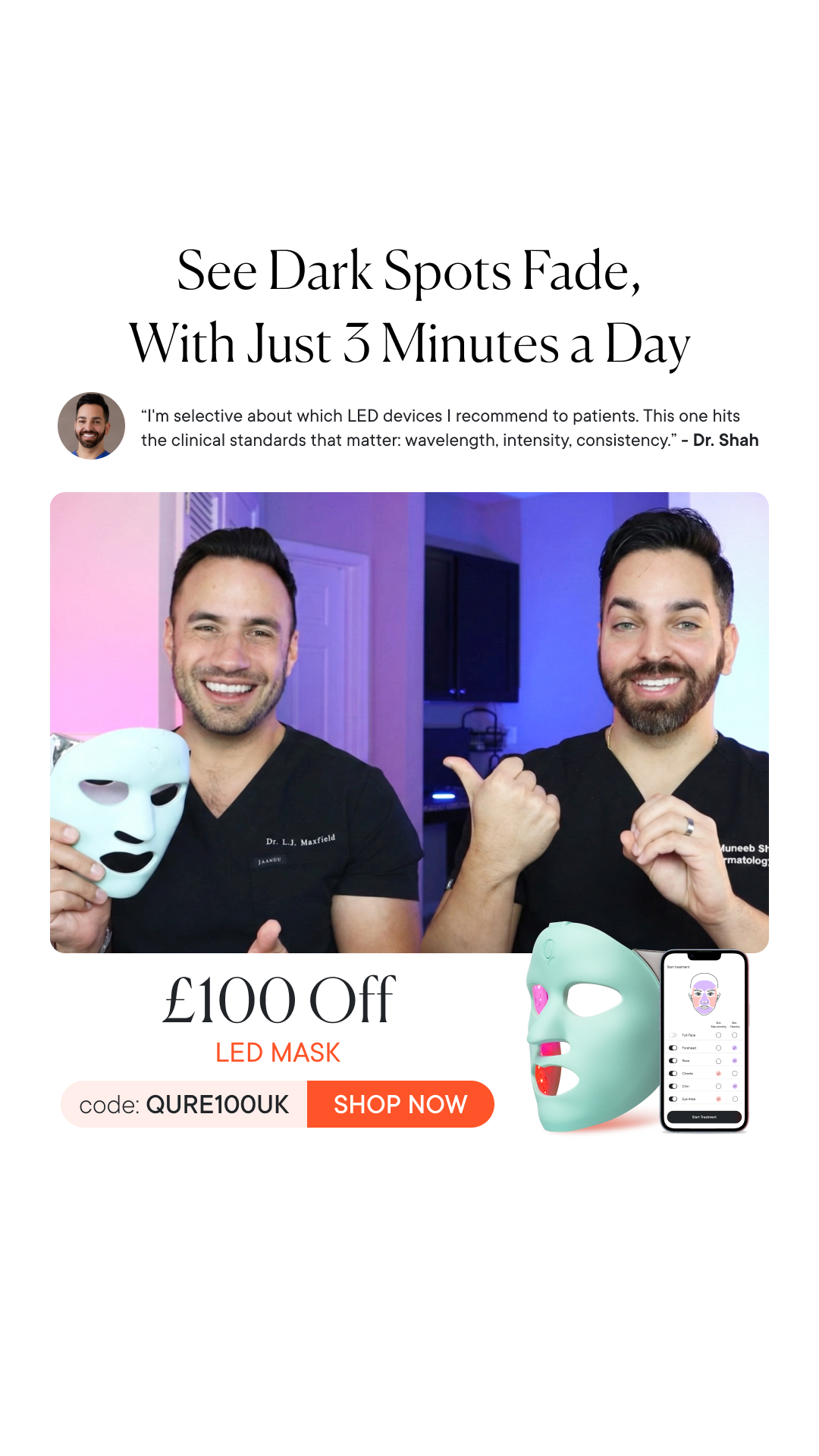 Qure Skincare Facebook ad