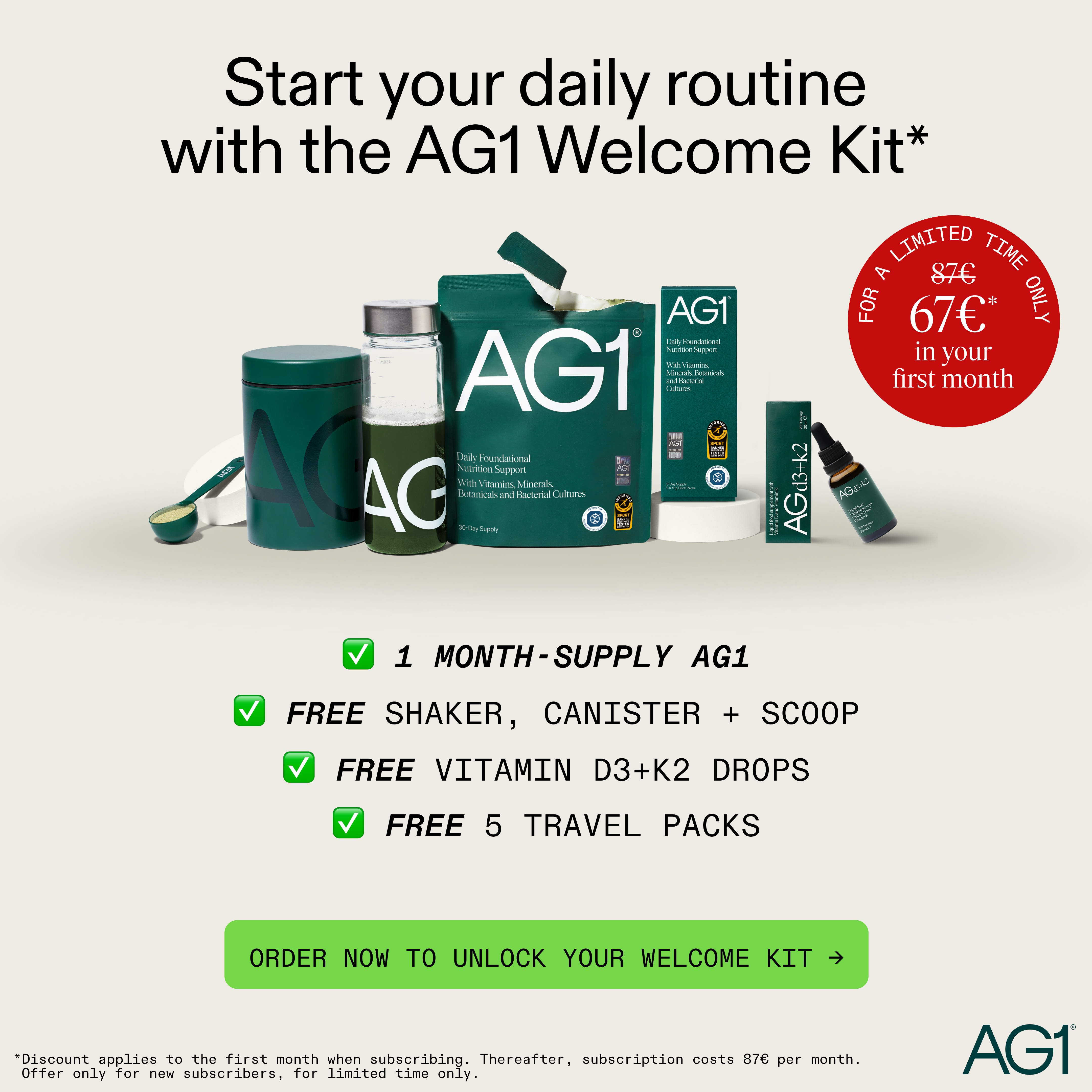 AG1 by Athletic Greens Facebook ad