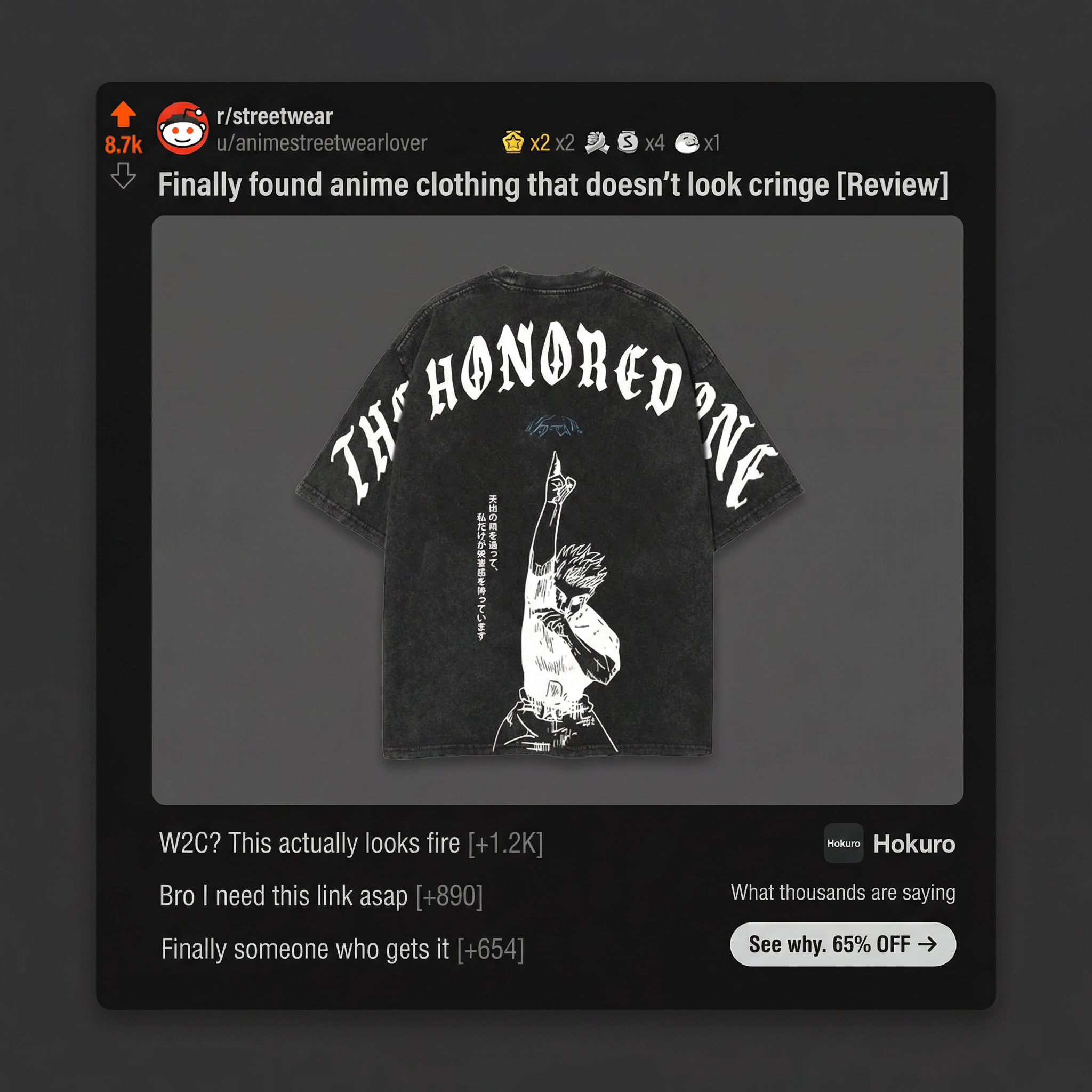 Hokuro Facebook ad