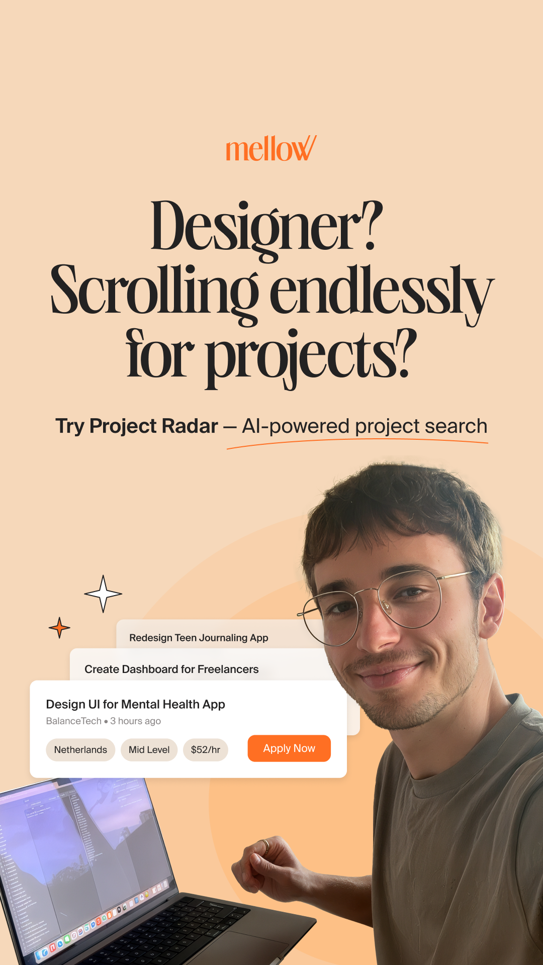 Mellow - New Work Made Easy Facebook ad