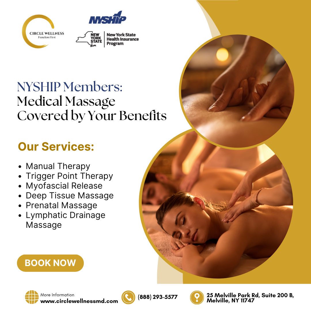 Circle Wellness Facebook ad: Experience the Healing Power of Medical Massage
