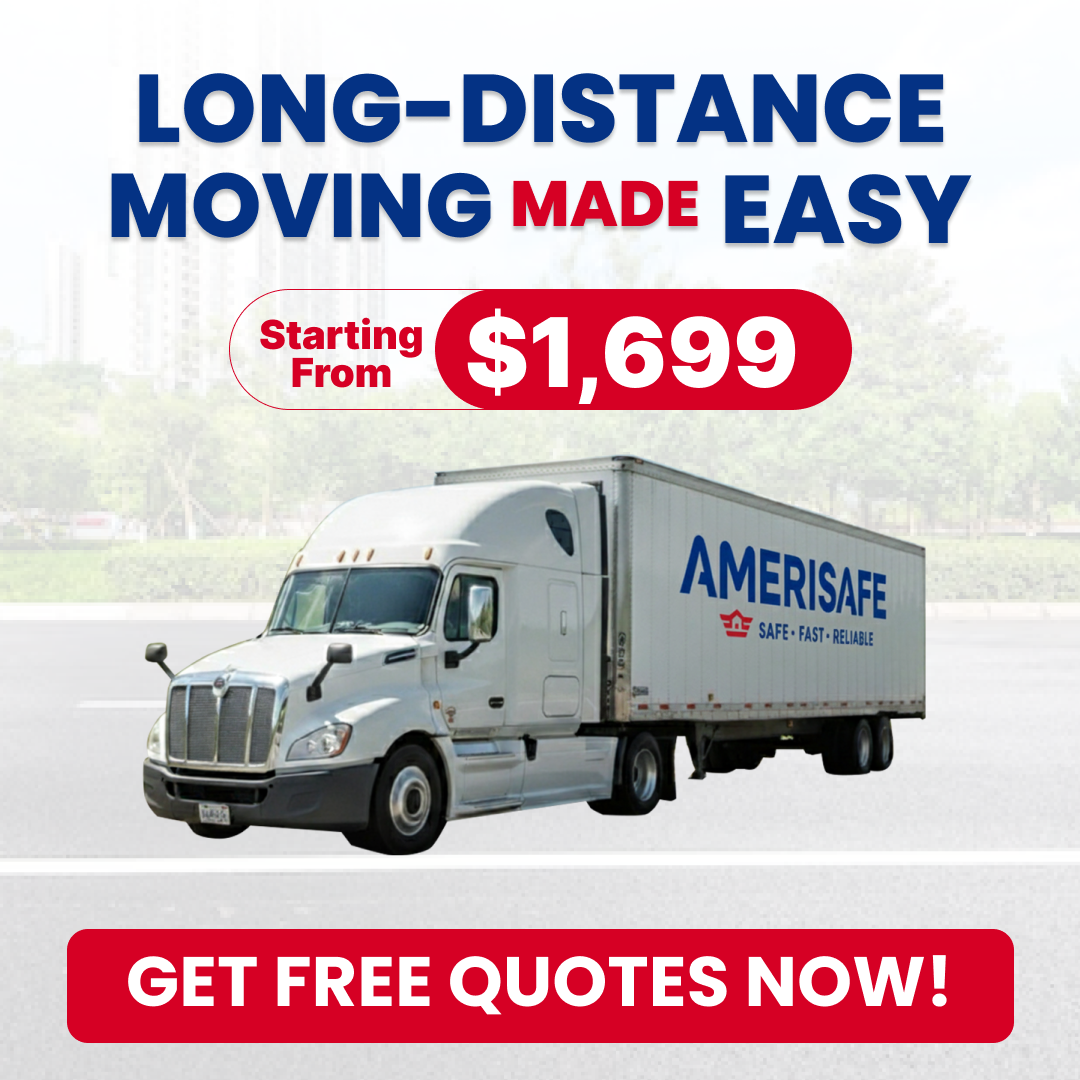 AmeriSafe Van Lines Facebook ad from Feb 2, 2026
