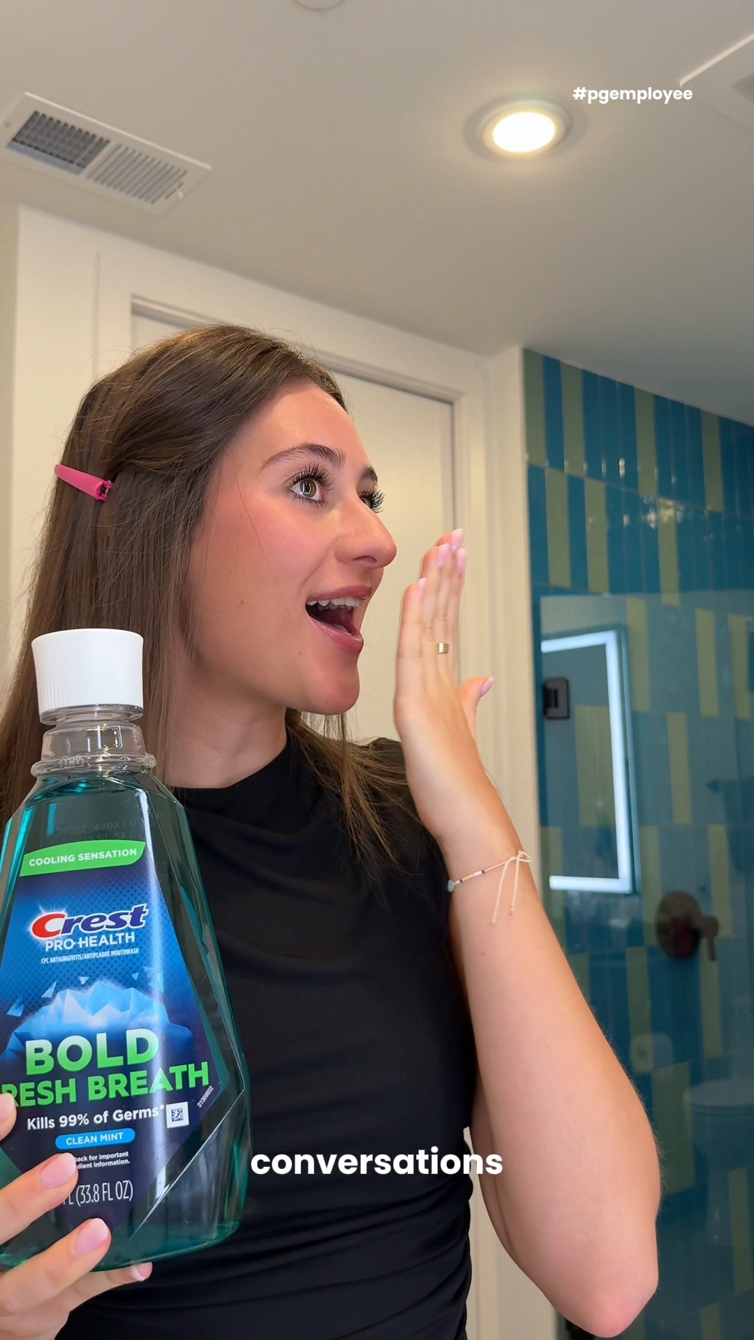 Crest Facebook ad: GRWM with Diana as she shares her morning…