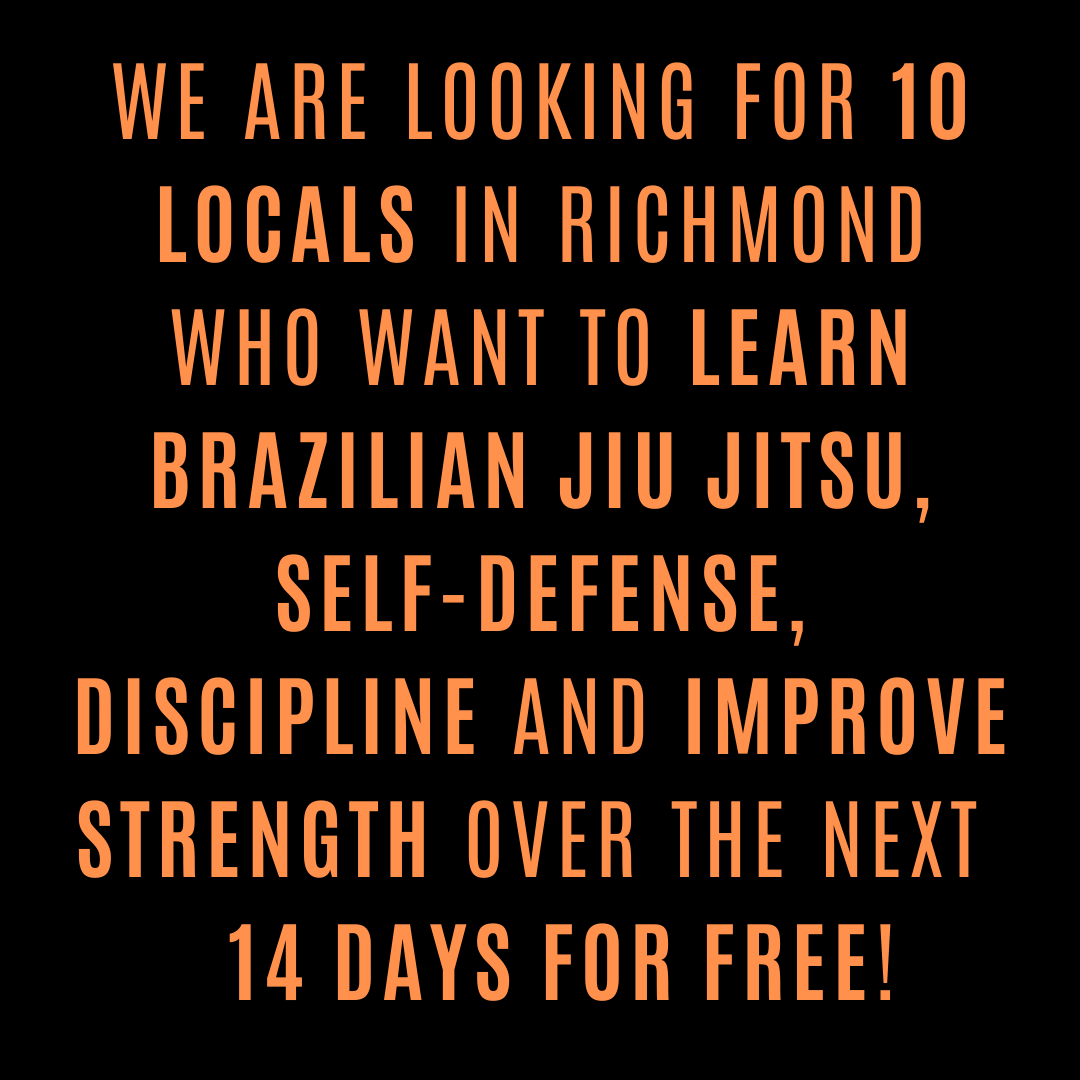 Alpha Jiu Jitsu Academy Richmond Facebook ad: FREE 14 DAYS JIU-JITSU PROGRAM