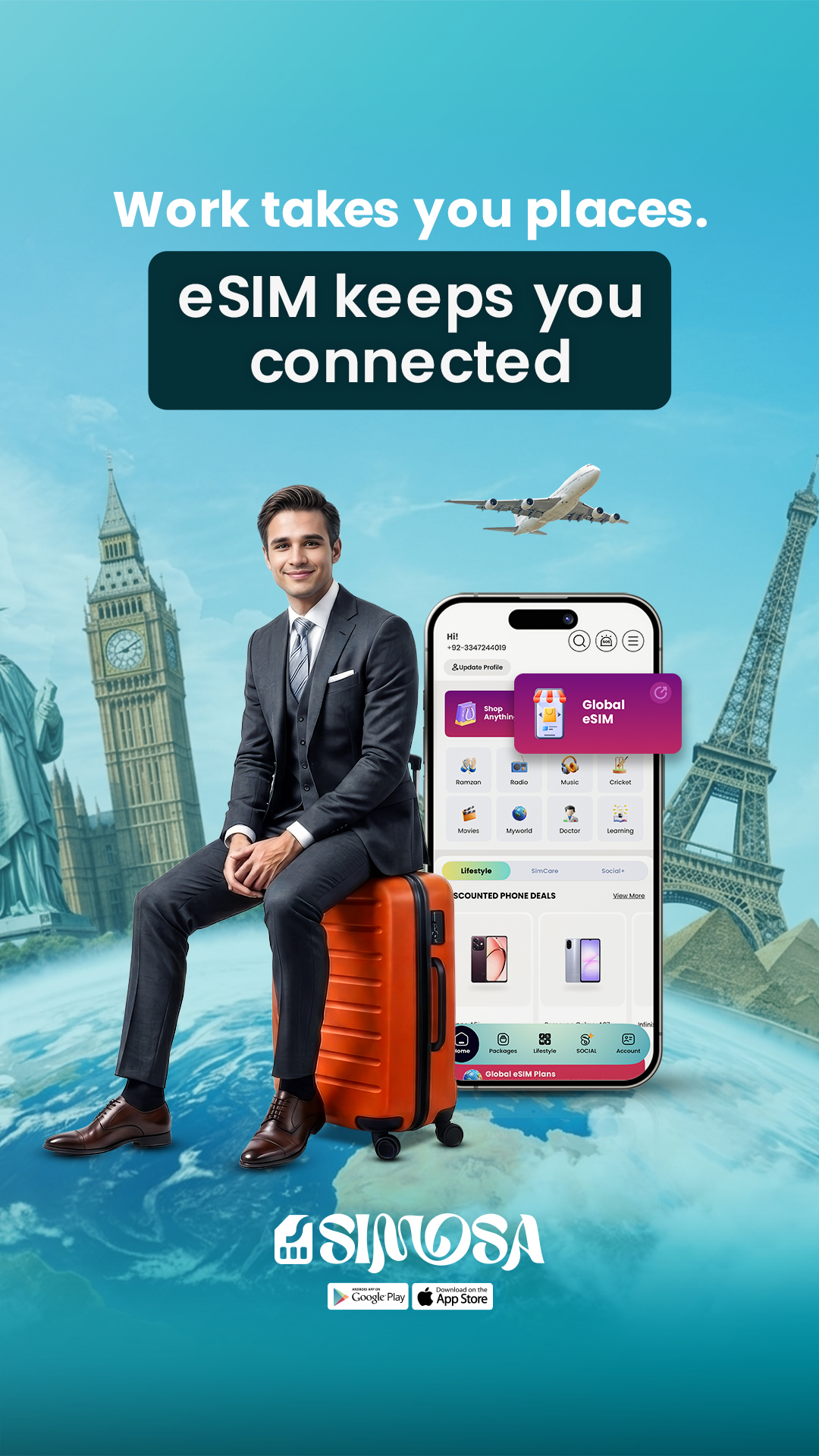 Simosa App Facebook ad