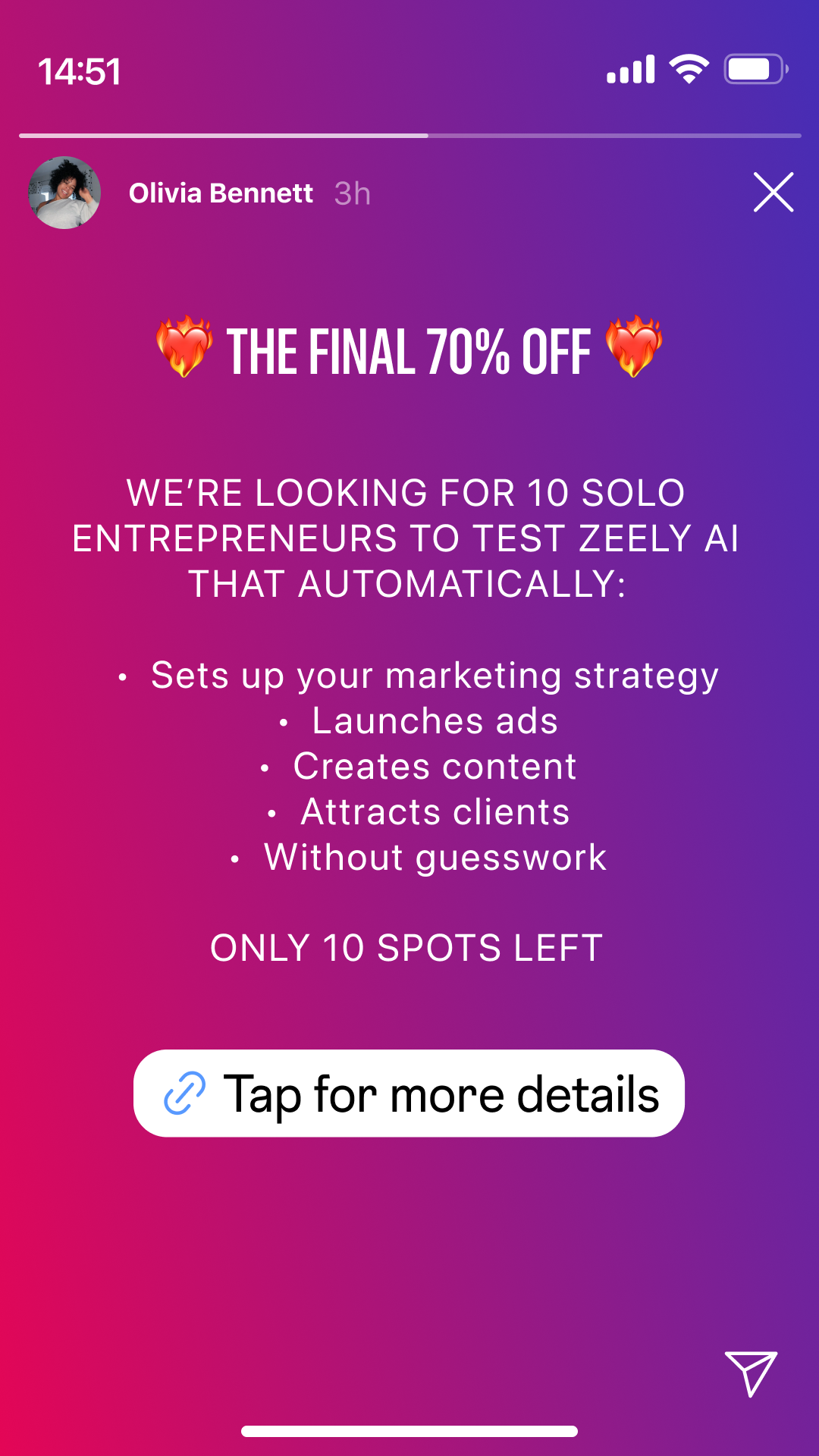 Zeely Facebook ad