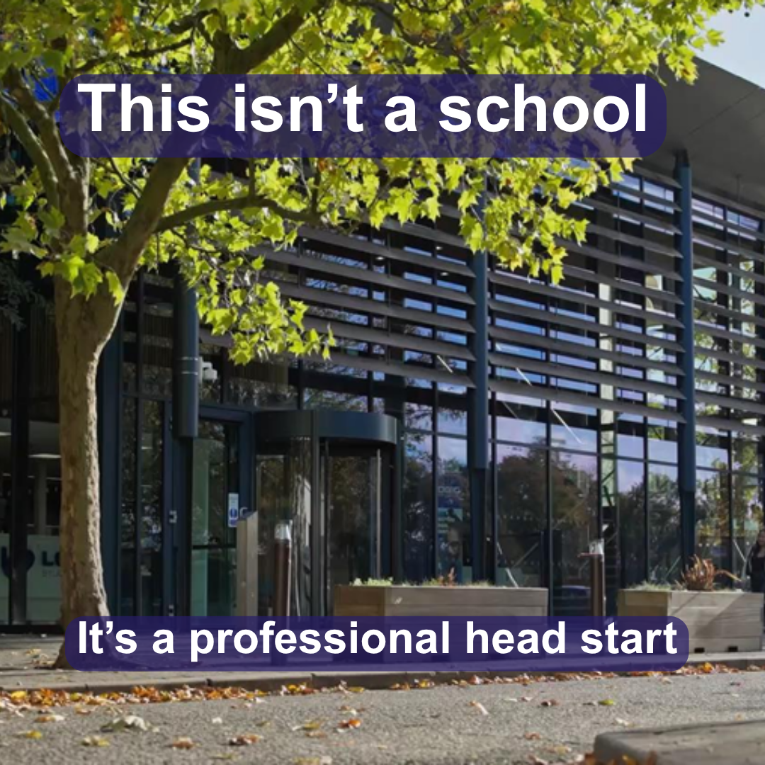 Logic Studio School Facebook ad: Most schools prepare you for exams.