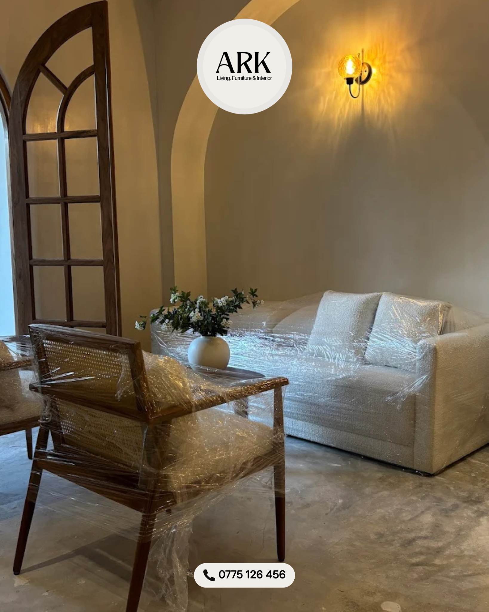 ARK Living. Furniture & Interior Facebook ad: Elegant, Simple and Modern Furniture Customised for our…