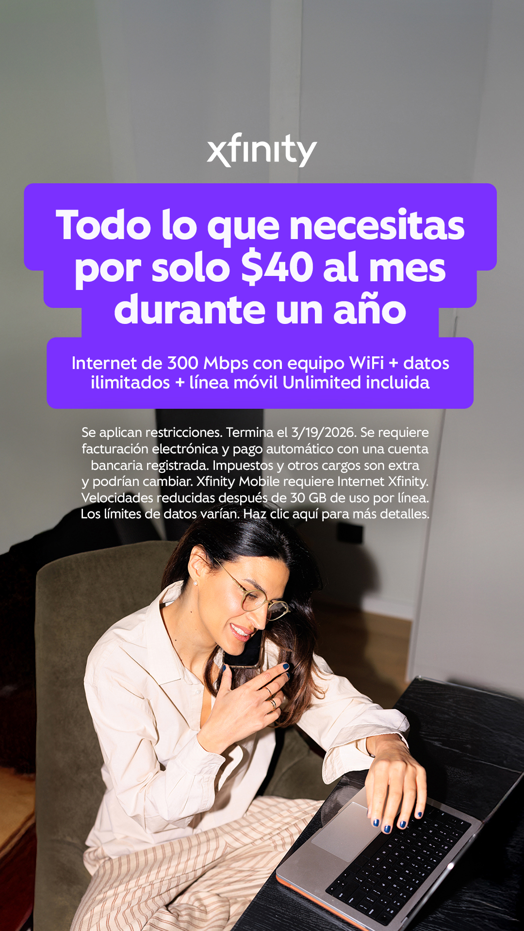 Xfinity Facebook ad