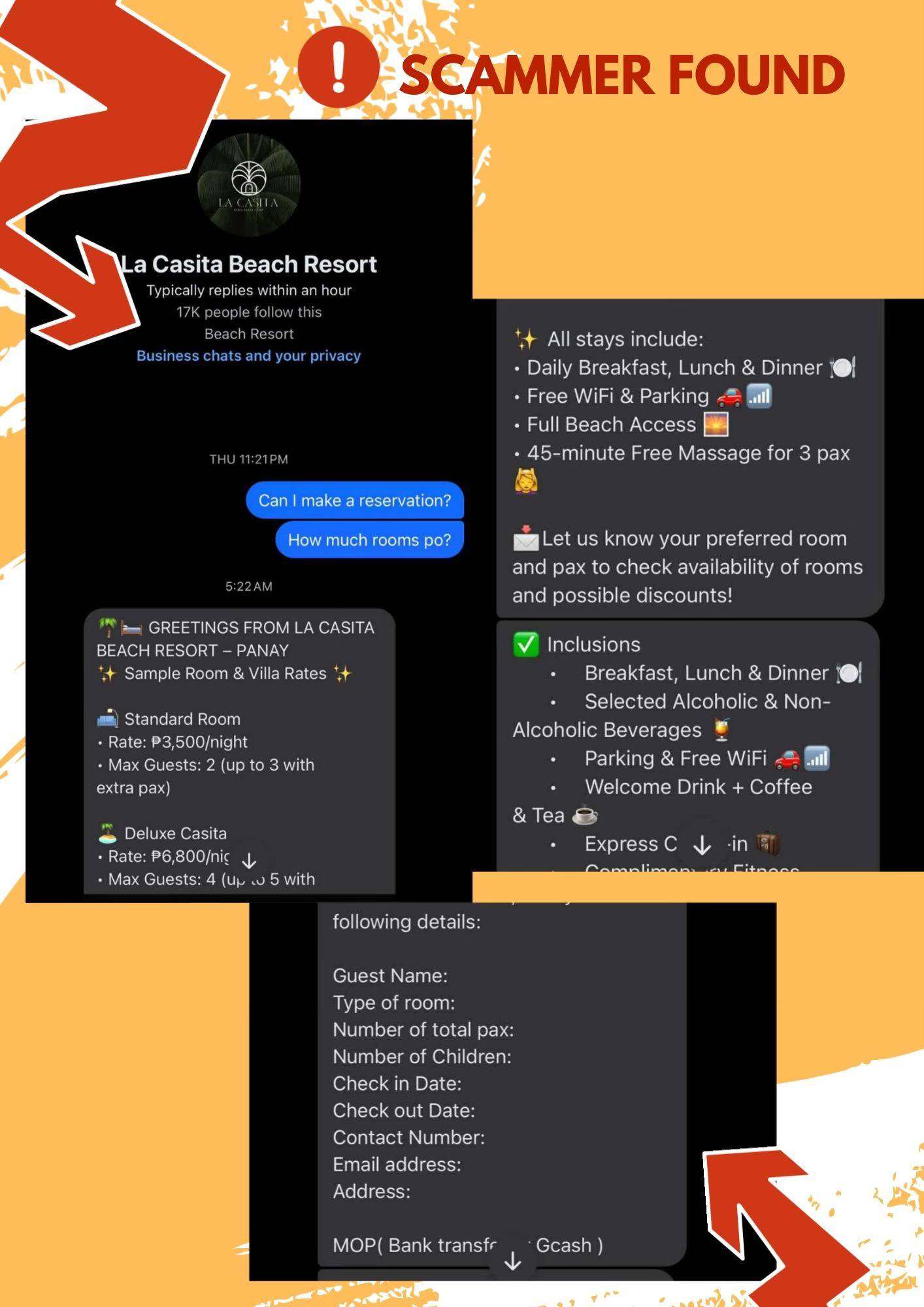 La Casita Beach Resort Facebook ad: ATTENTION!