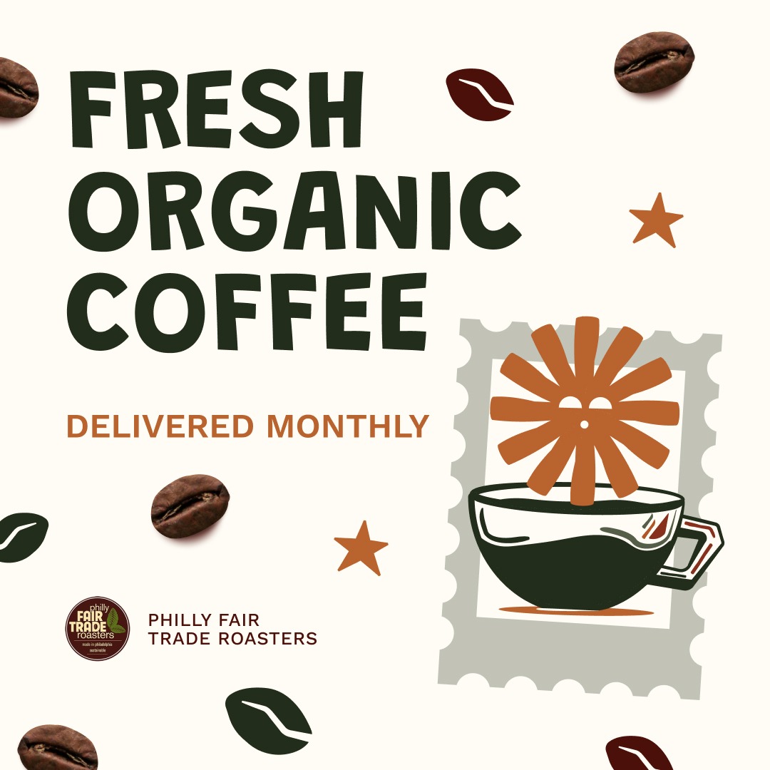 Philly Fair Trade Roasters Facebook ad from May 28, 2026