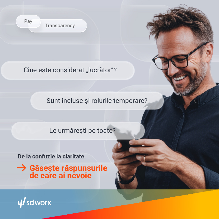 SD Worx Romania Facebook ad: Ce este transparența salarială și ce impune directiva UE?