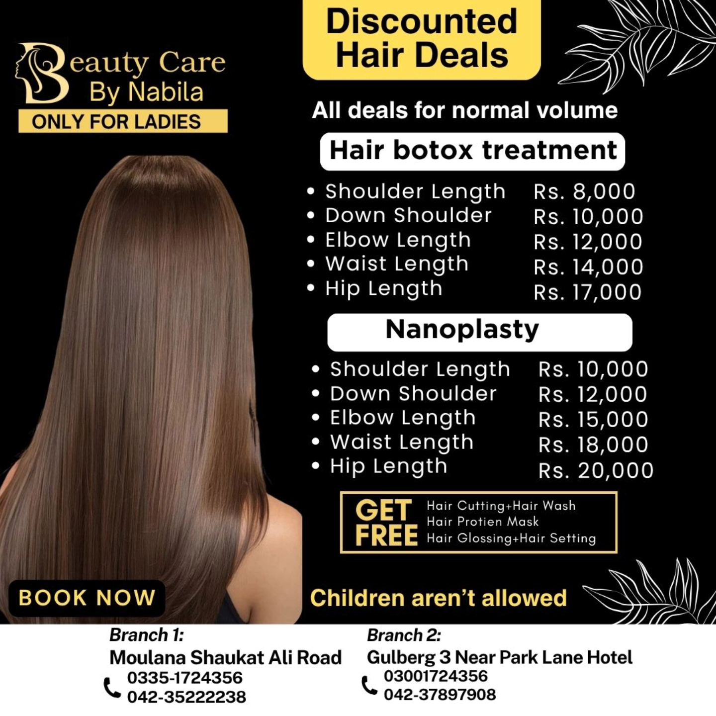 Beauty Care By Nabila -ladies saloon Facebook ad