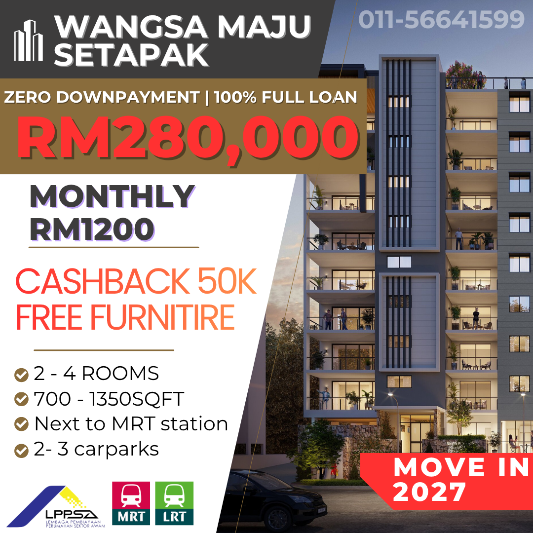 KL&Selangor Freehold Project Facebook ad: FREEHOLD | RM1200 MONTHLY