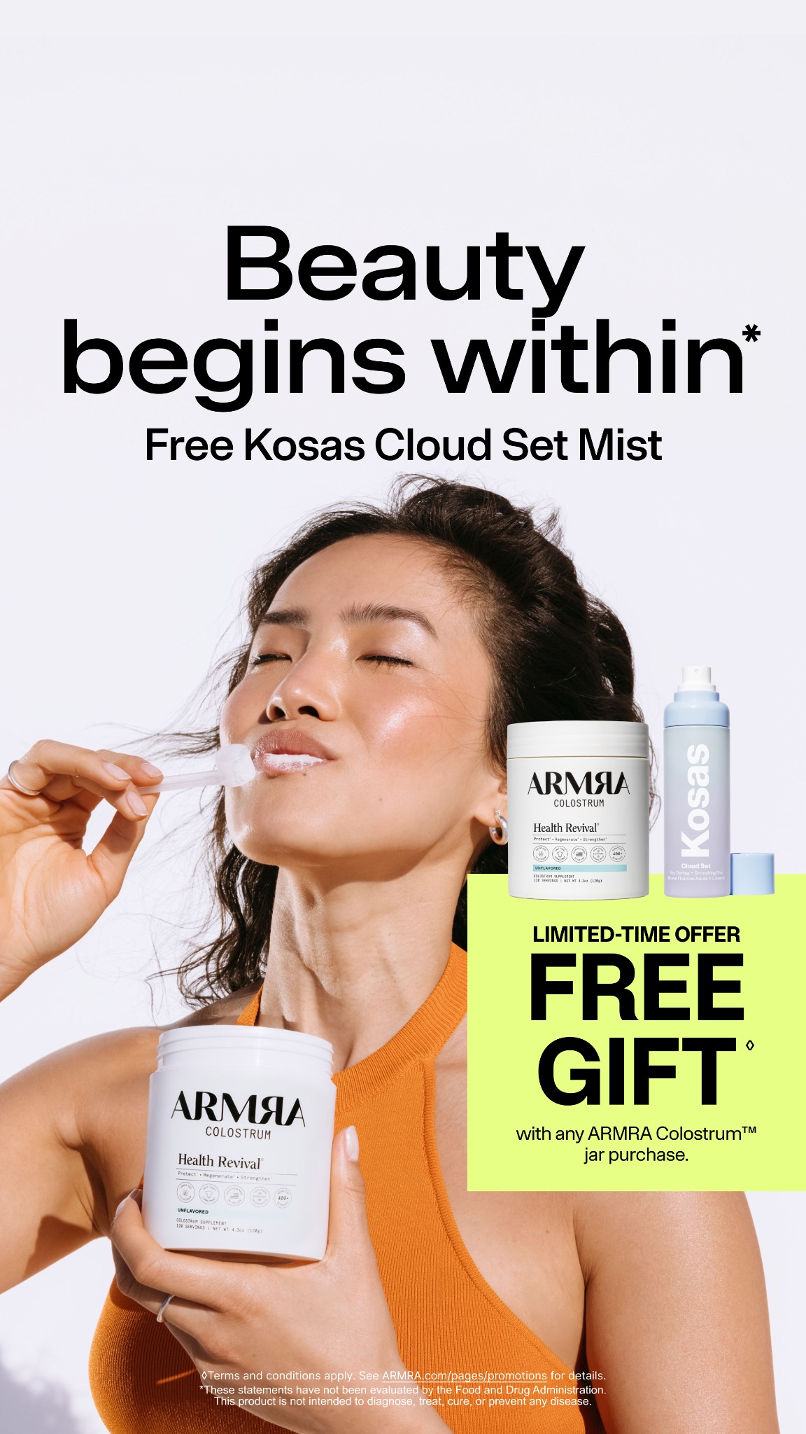 ARMRA Facebook ad