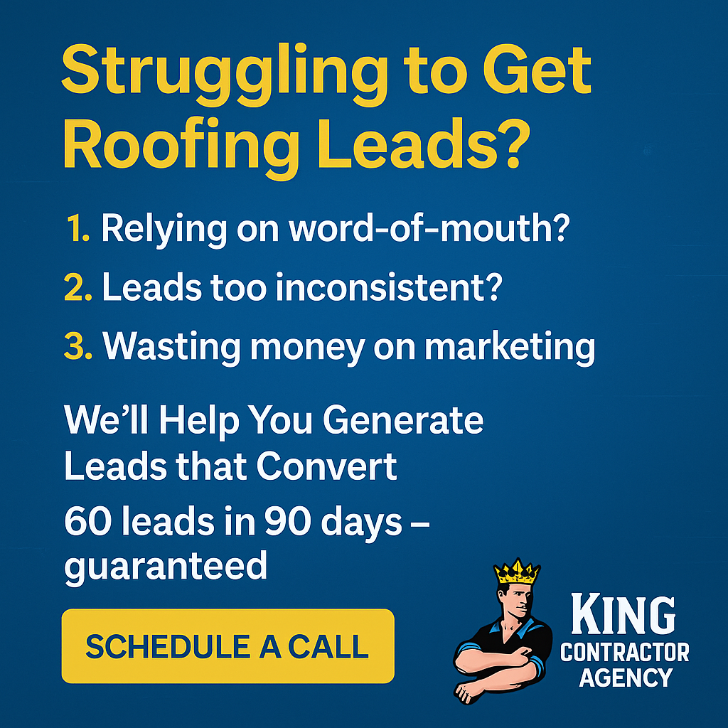 King Contractor Agency Facebook ad
